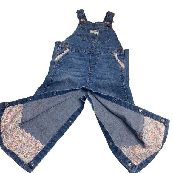 OSHKOSH B’GOSH Girl’s Overalls 18 Months Blue - Picture 3 of 12